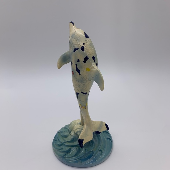 EXCLUSIVE Dolphins Around Town “Flower of the Sea” HTF Beach Statue # 32/5,05 - Picture 8 of 12